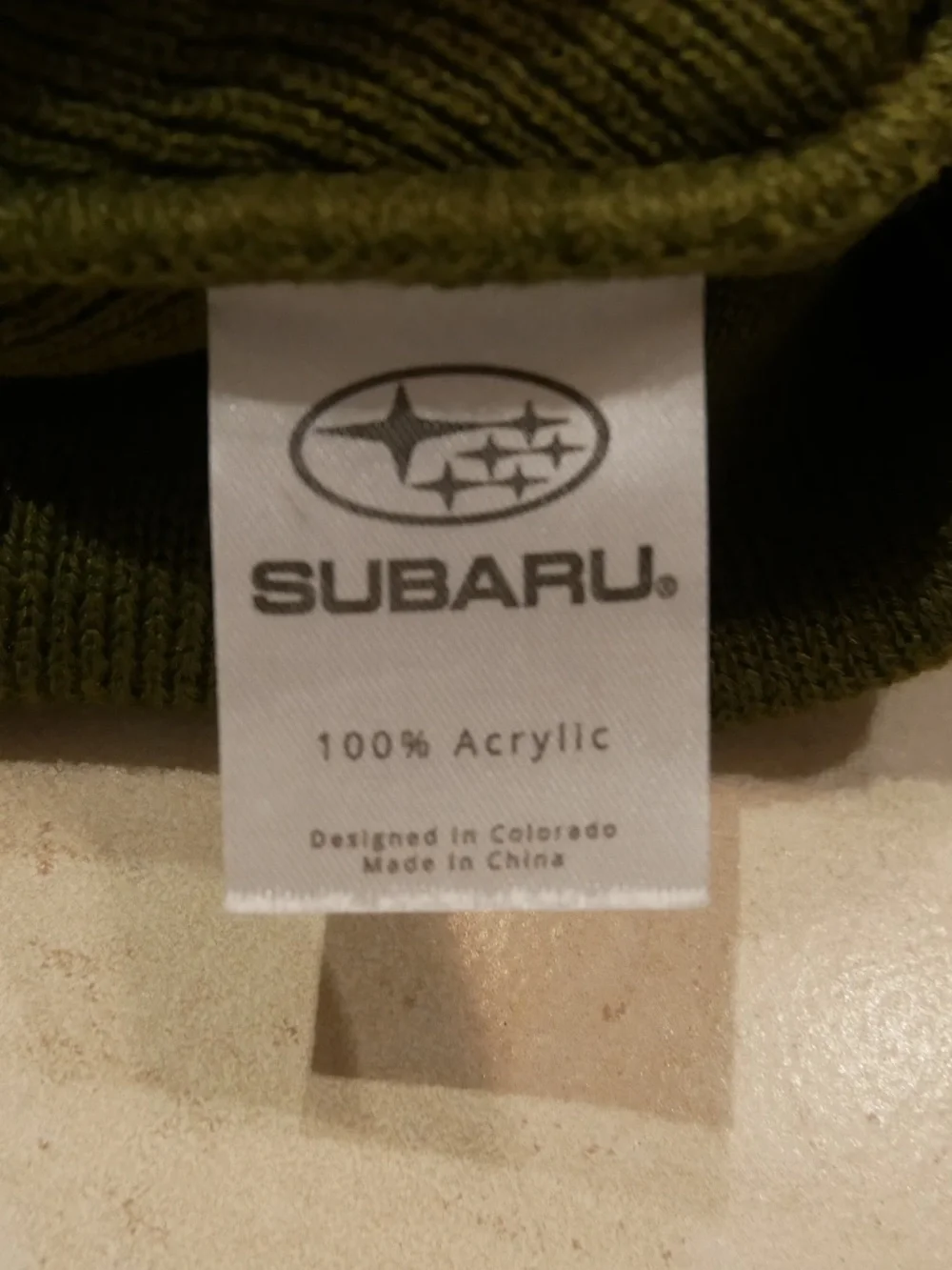 Subaru Mens Classic Beanie NWOT~